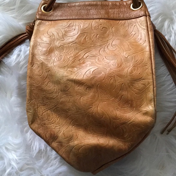 Jane August Lux Patterned Leather Fringe Crossbody - Picture 3 of 8